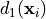 d_1(\mathbf{x}_i)