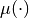 \mu(\cdot)