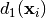 d_1(\mathbf{x}_i)