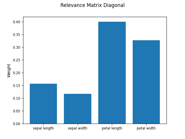 Relevance Matrix Diagonal